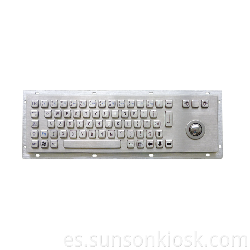 Metal Keyboard with Trackball